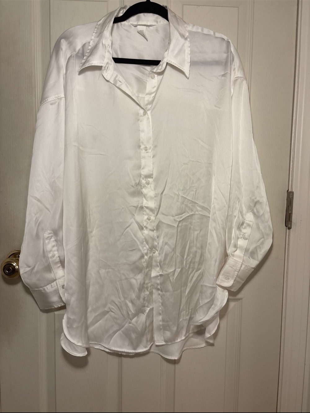 H&M Oversized Satin Button Down